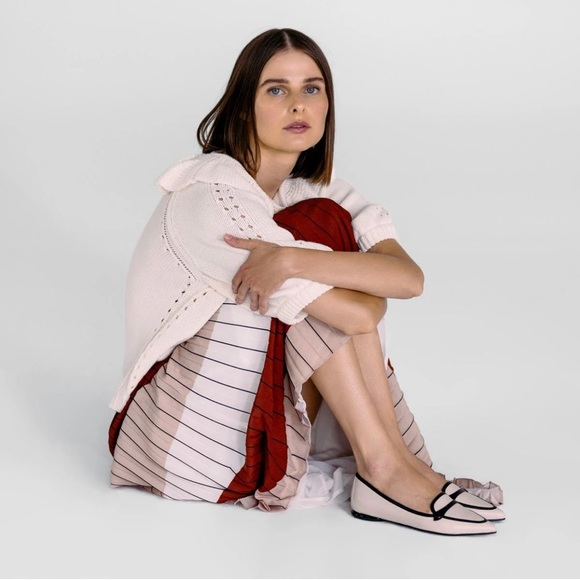 💗Marion Parke Natalie Leather Pointed Toe Flat Loafer - Picture 2 of 10